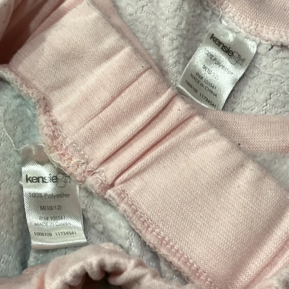 Kensie Girl Matching Set Unicorn Fleece Airbrush Tie Dye
